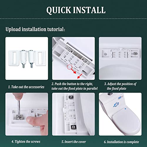 Square Toilet Seat with Adjustable Hinges Y557