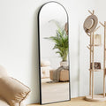 64"x21" Arched Full Length Mirror with Aluminum Alloy Thin Frame R699