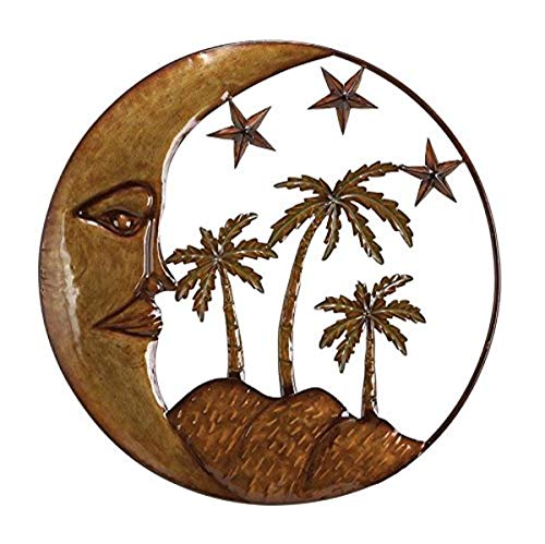 Metal Sun Moon Wall Decor P856