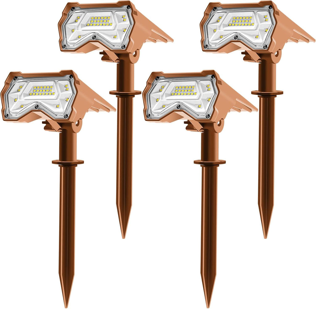IP65 Waterproof 28 LEDs Solar Outdoor Lights 6 Pack K11651