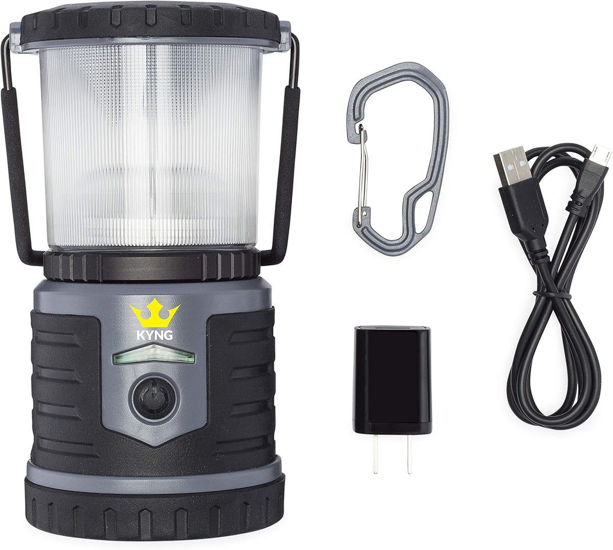 Rechargeable LED Lantern with USB Cord and Wall Plug S428