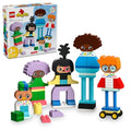 71 Colorful Bricks Buildable People Toy with 5 Characters and 10 Role-Play Faces U6414