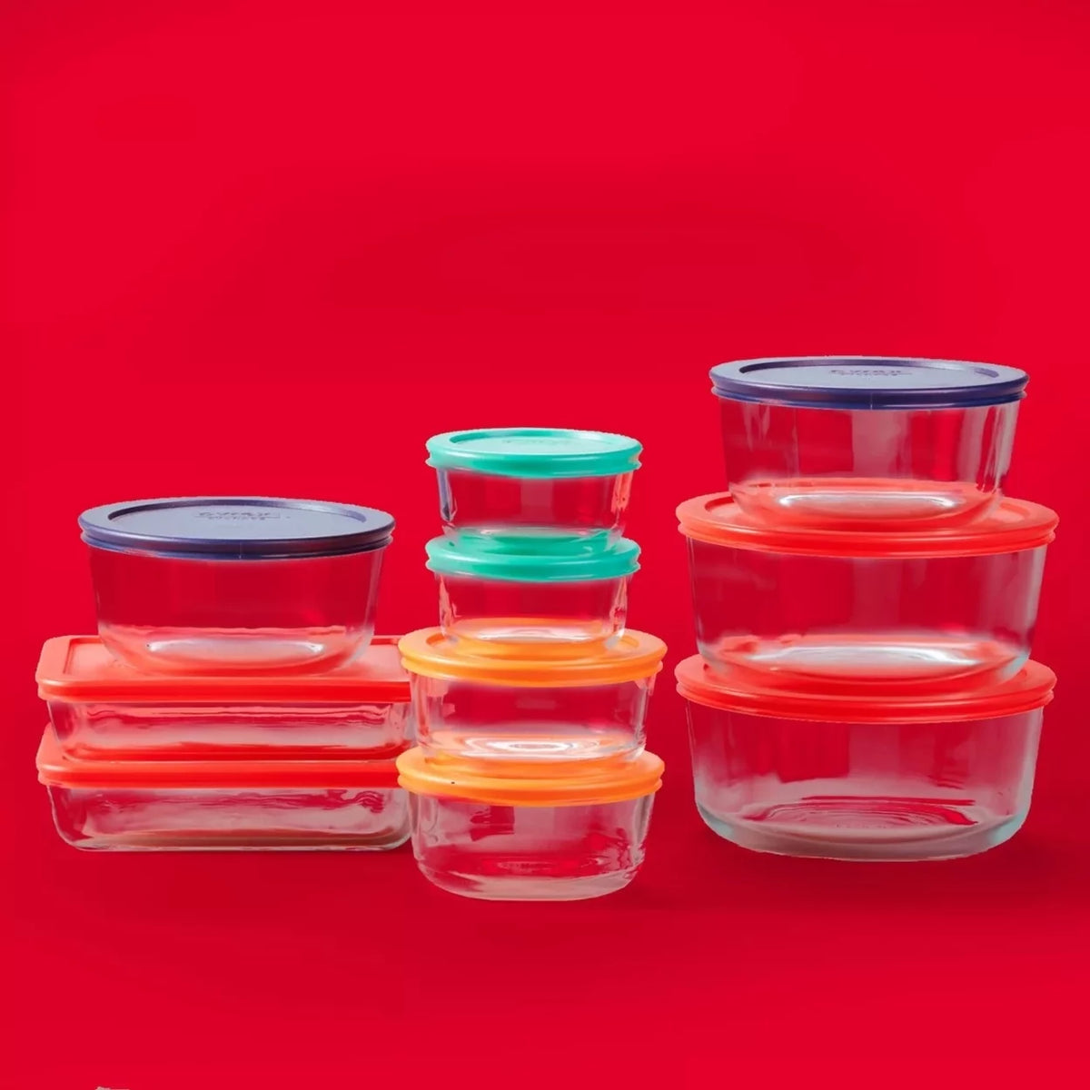 30-Piece Glass Food Storage Containers J293