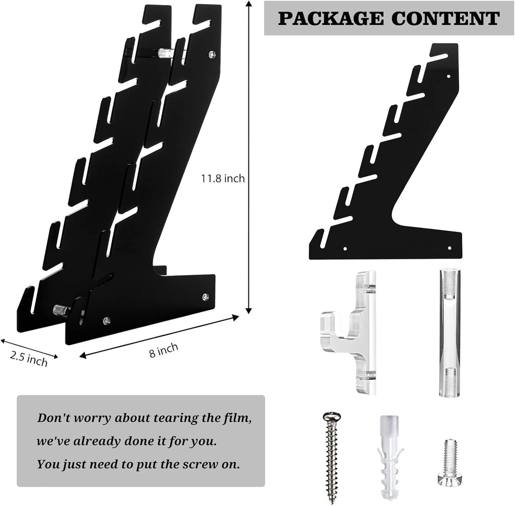 Black Acrylic Hat Racks Set of 2 P992