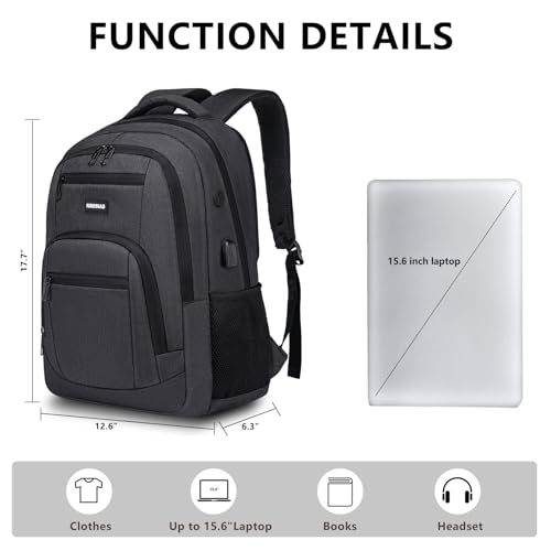 15.6 inch Waterproof Laptop Backpack (Black) N891585