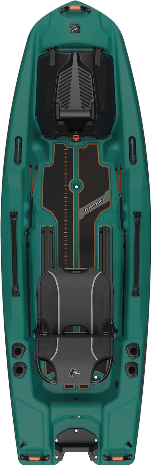 Forest Green Magnetic Grey 10 ft Sit-on-Top Fishing Kayak M9217