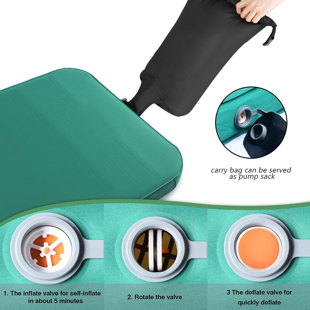 4 Inch Self Inflating Memory Foam Camping Mat O35477