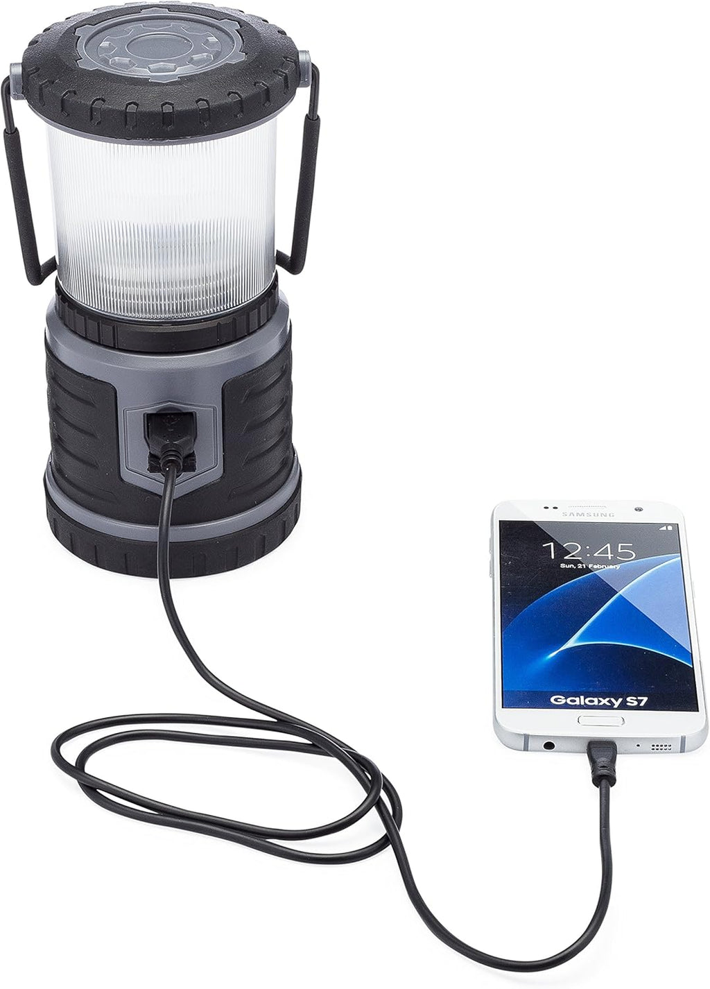 Rechargeable LED Lantern with USB Cord and Wall Plug S428