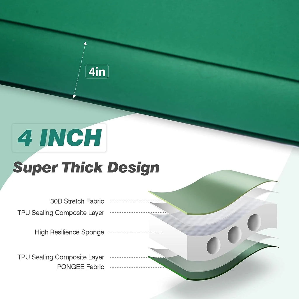 4 Inch Self Inflating Memory Foam Camping Mat O35477