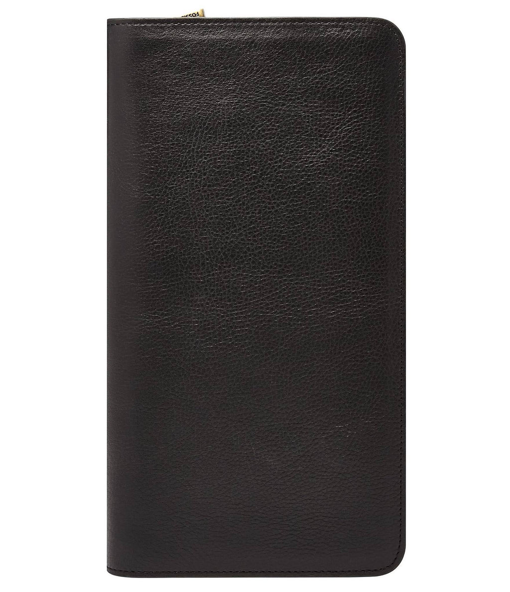 Black Leather Passport Case J45218