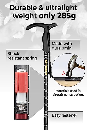 Adjustable Black Walking Cane Q805