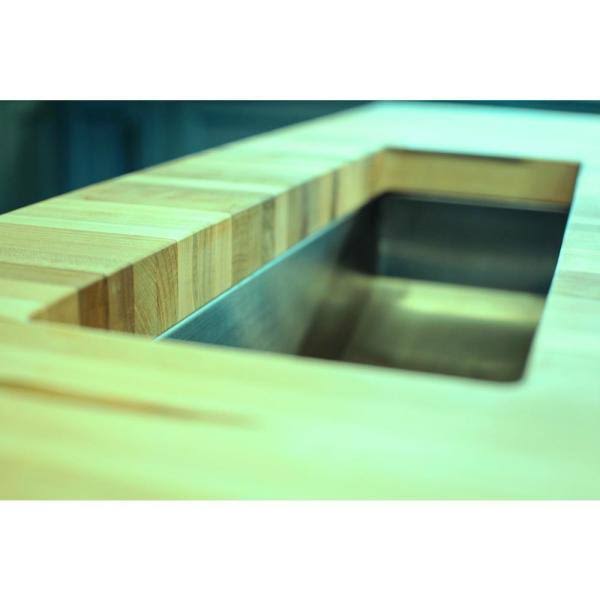 Unfinished Poplar Butcher Block Countertop O861545