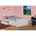 Full Sleigh Bed with Dual Under Bed Drawers F945