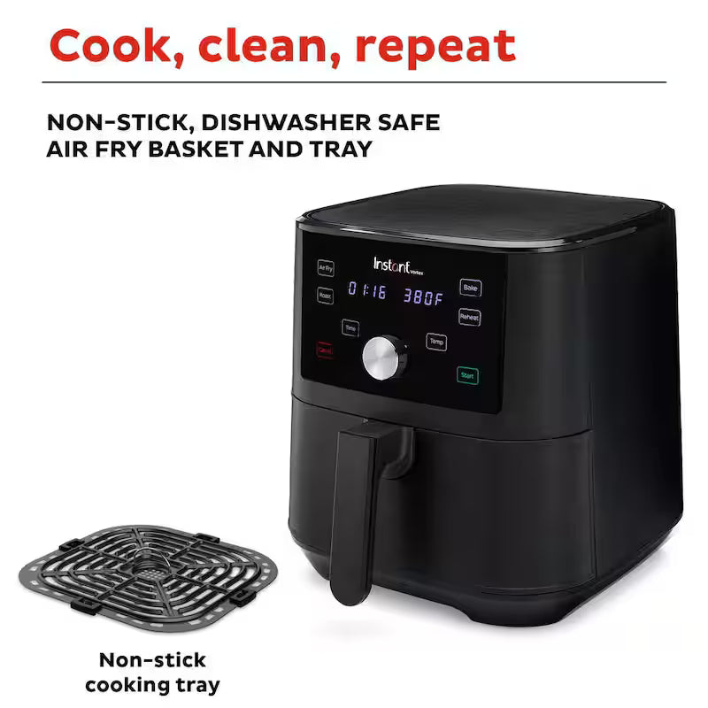 Black 6 qt. Air Fryer O2199