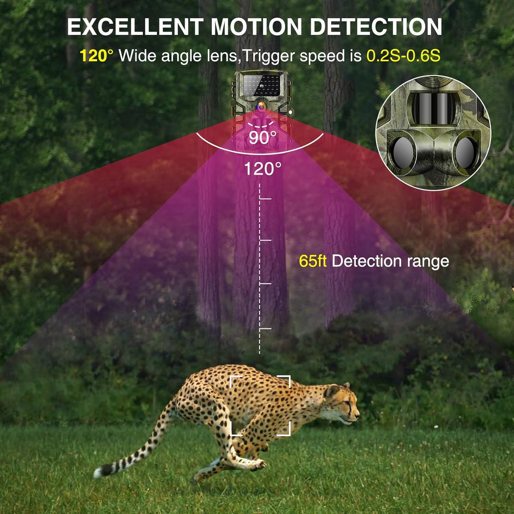 Trail Camera with Night Vision Motion Activated Waterproof Wildlife Camera Pack of 2 E930954