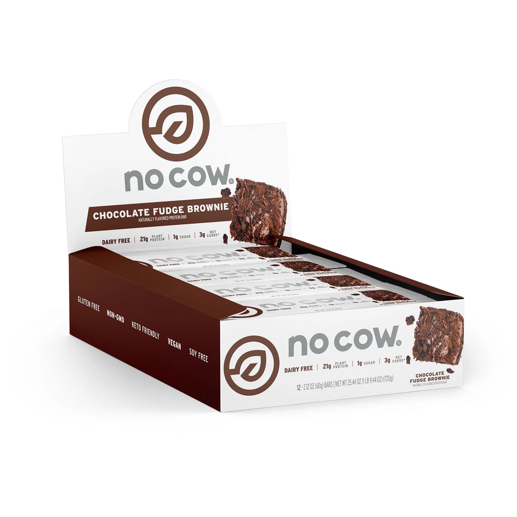 Vegan Protein Bars Chocolate Fudge Brownie Box of 12 Q6326