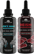 Organic Reishi & Lion’s Mane Mushroom Extract Liquid Drops 50 mL 2 Pack R19641