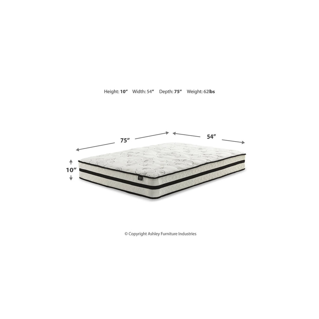 10 Inch Hybrid Full Mattress in a Box White J86447