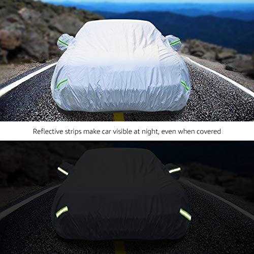 Silver Weatherproof Car Cover 150D Oxford W40152