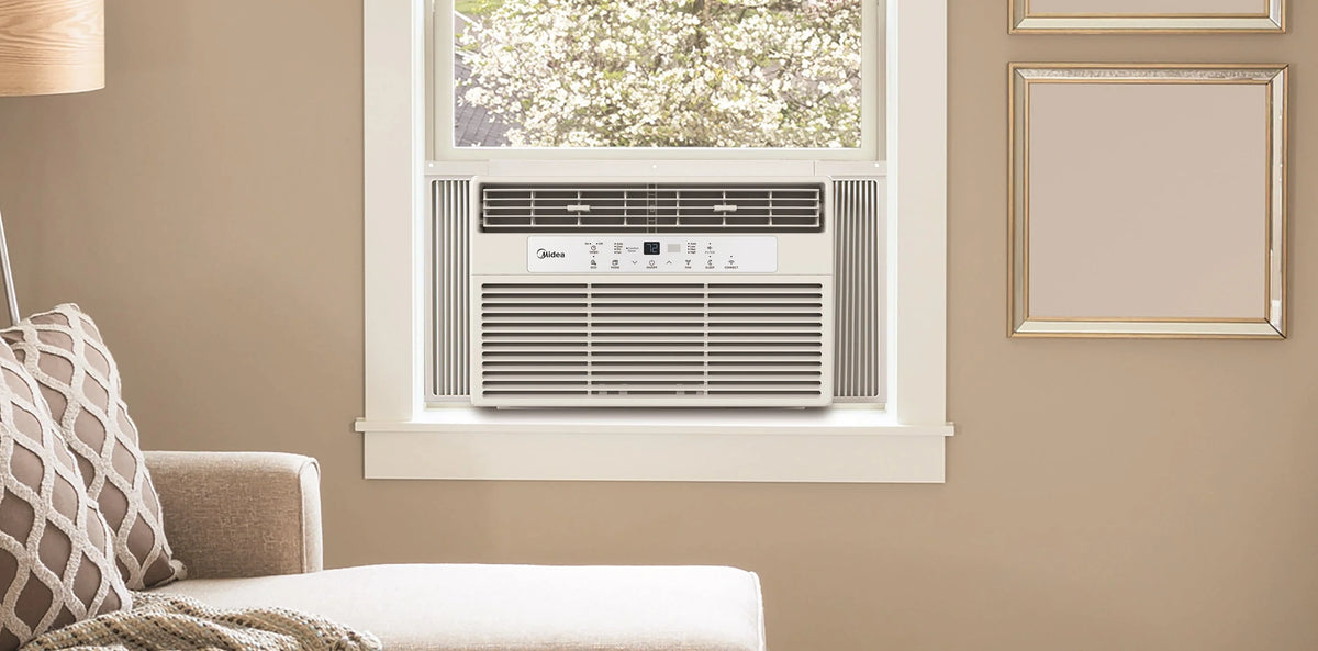 12,000 BTU 115V Smart Window Air Conditioner with Remote, White Z623