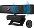 Full HD 1080P USB Webcam with 4 Built-in Microphones and Speaker, Magnetic Privacy Cover, Pack of 2 M797708
