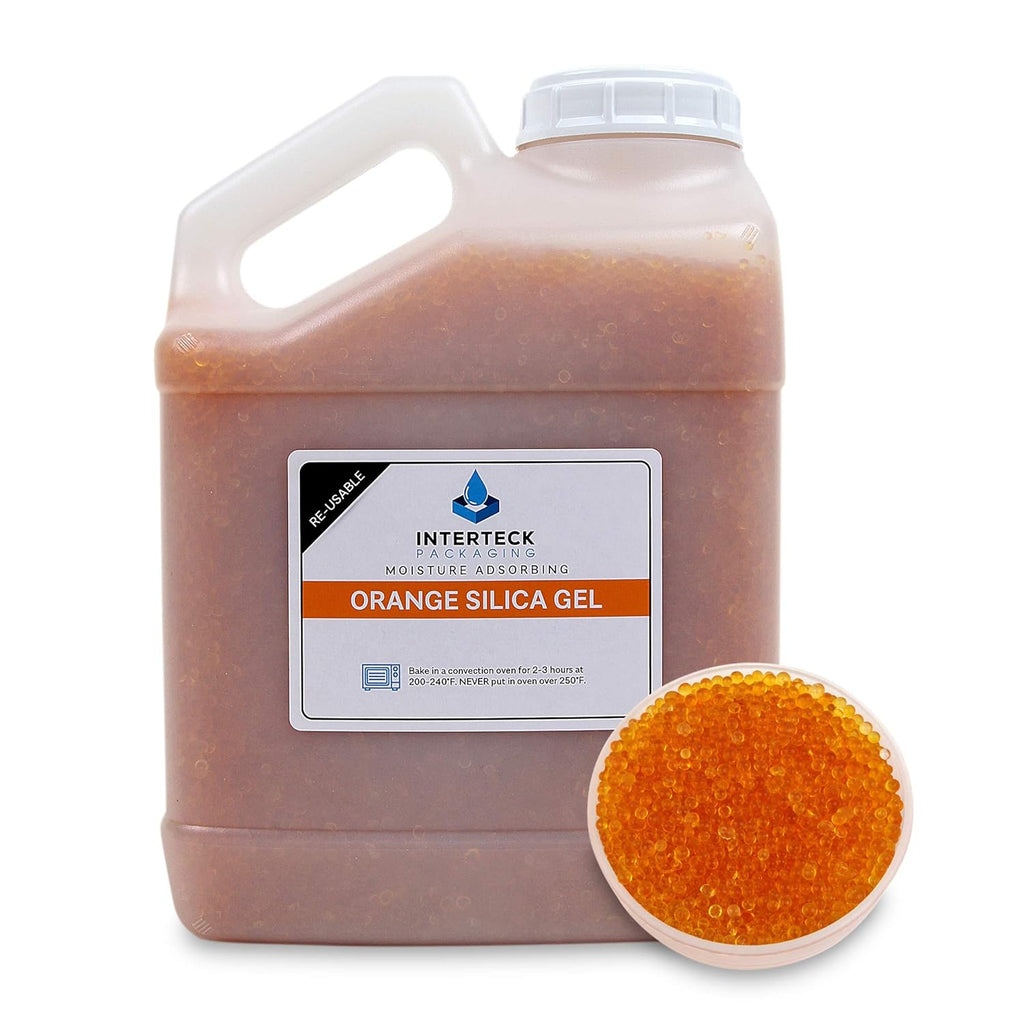 Orange Indicating Silica Gel Desiccant Beads, 2-5mm, Pack of 2 Q1027