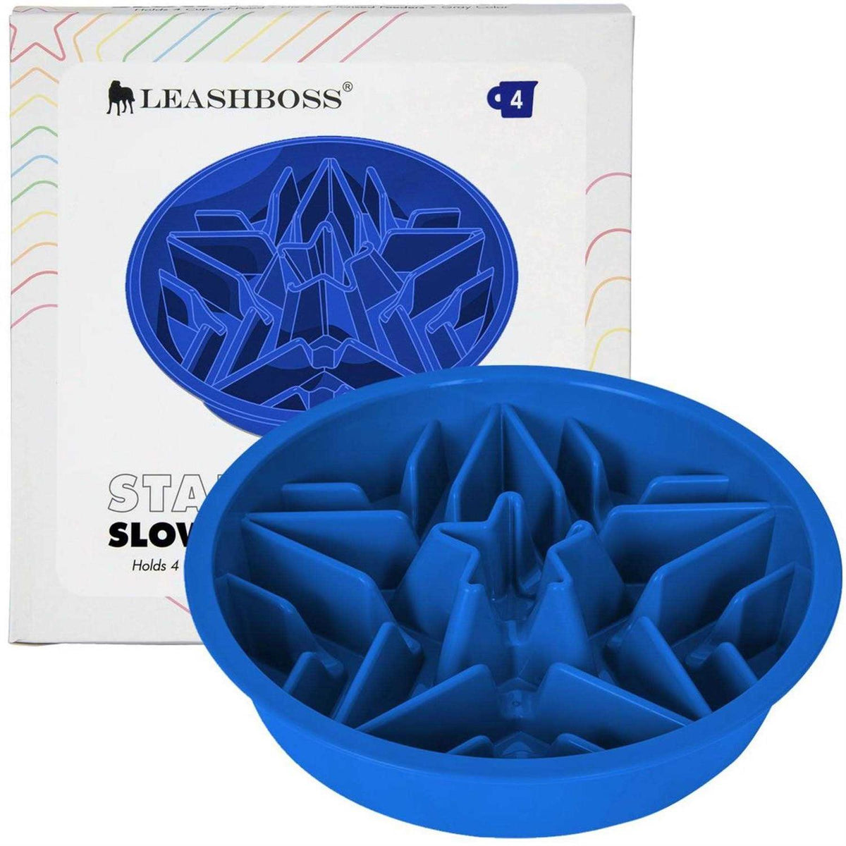 Slow Feeder Dog Bowl with Feeder Holes U1863