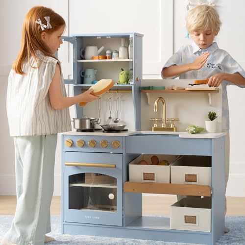 Wooden Toy Kitchen with Stove, Sink & Accessories G6345