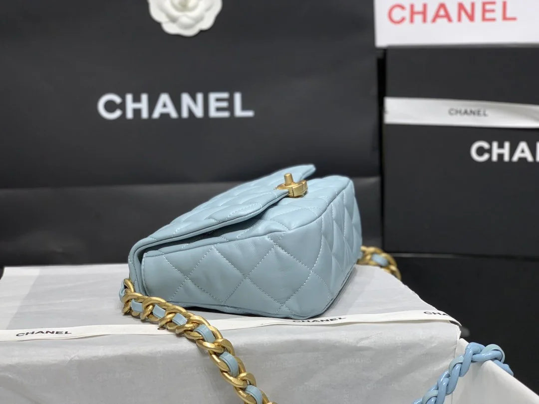 Small Flap Bag Blue U678
