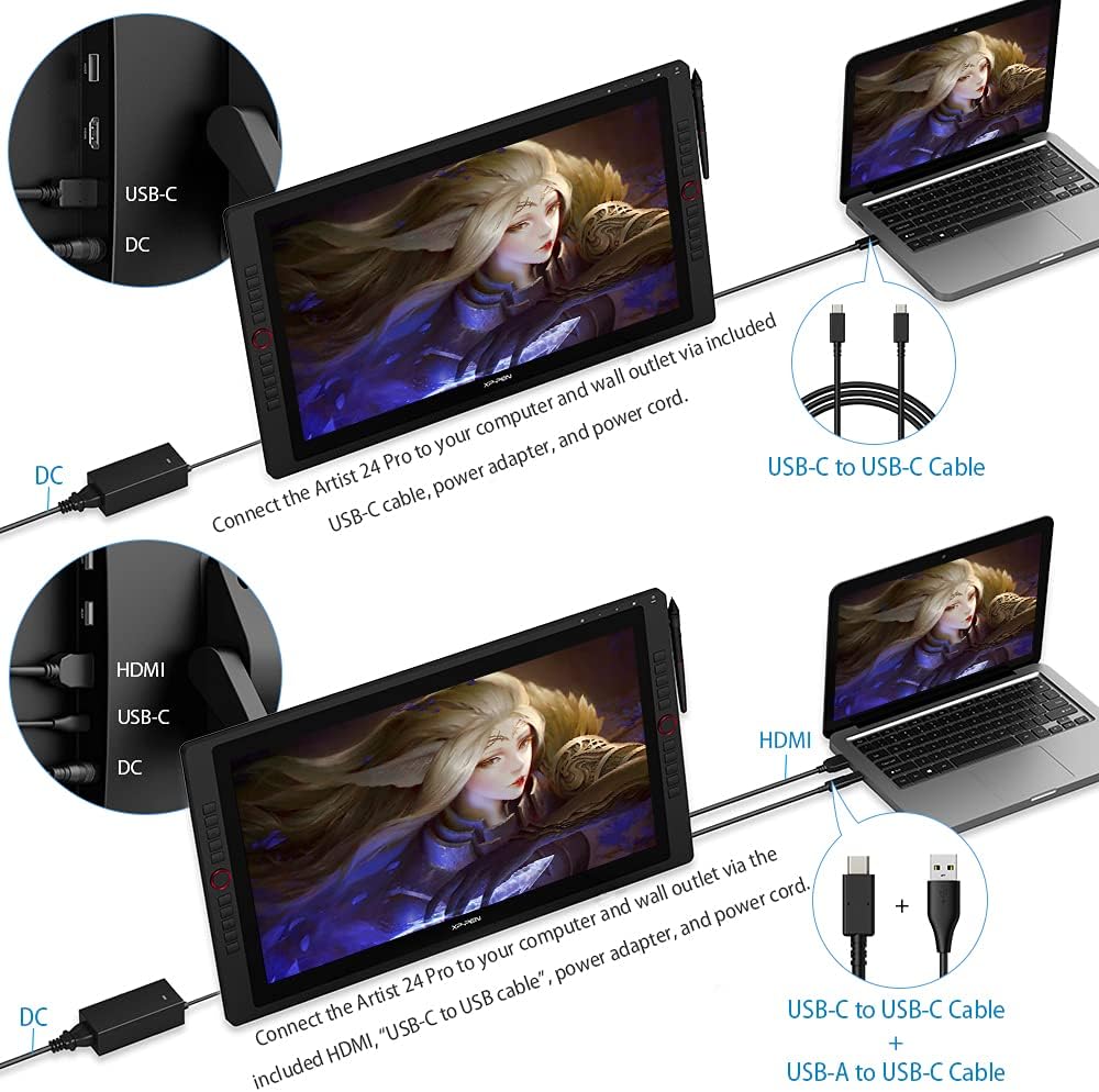 23.8-inch 2K QHD Drawing Monitor with Screen A6115