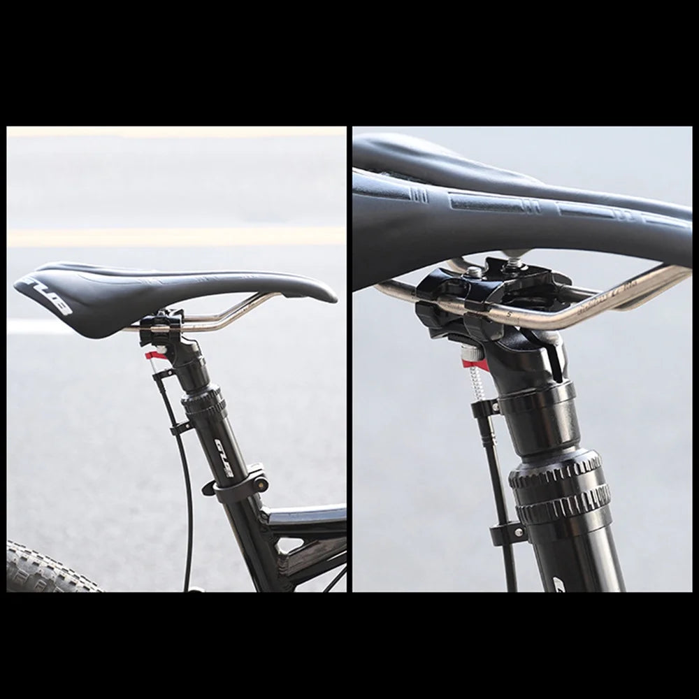 Mountain Dropper Seatpost 27.2mm Adjustable Remote Control Suspension Seat Post I726
