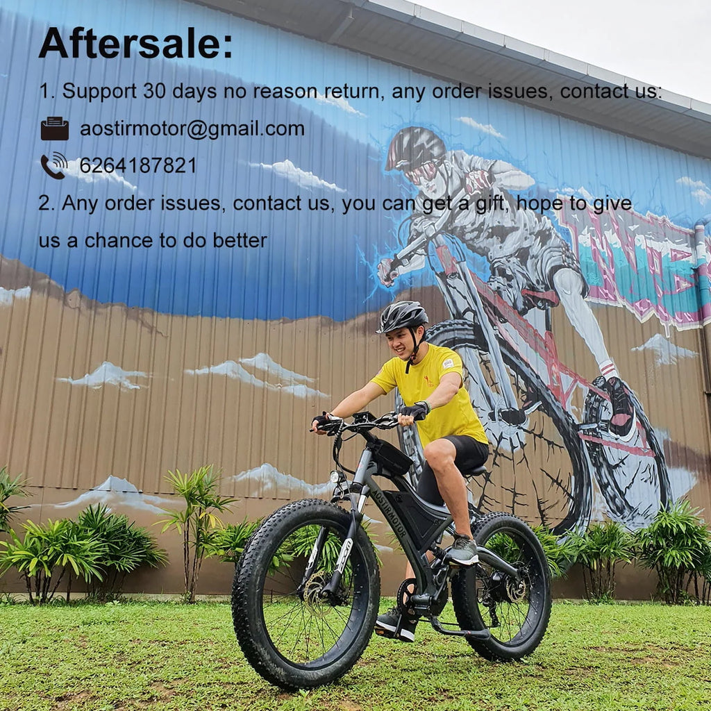 750W 48V 15Ah Fat Tire Electric Mountain Bike W64988