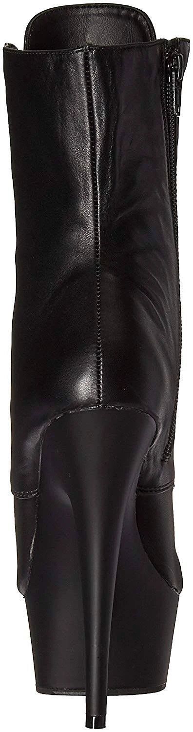 Black Leather 10 Platform Shoes F461359