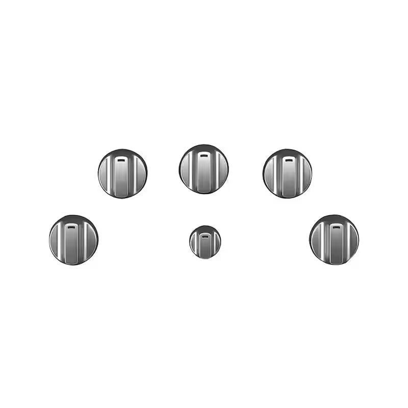 Brushed Stainless Electric Cooktop Knob Kit Y9226