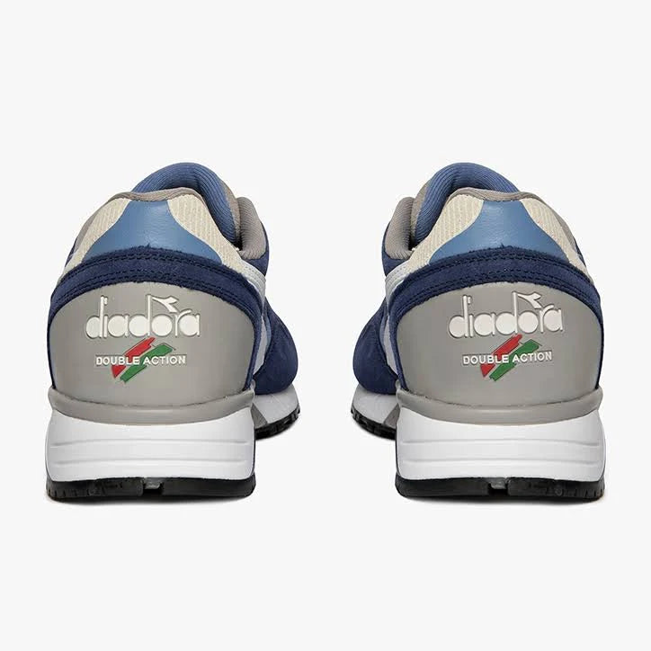 Blue Grey White Trainers P467646
