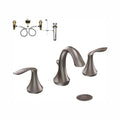 Oil Rubbed Bronze Widespread Bathroom Faucet with Drain Assembly U4778