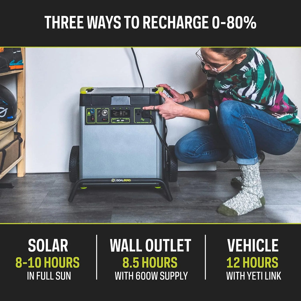 Portable Power Station 6071Wh Lithium Battery Generator 2000 Watt C401269