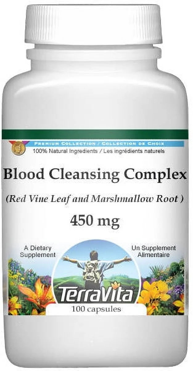 Red Vine Leaf and Marshmallow Root 450 mg 100 Capsules 2-Pack N211257