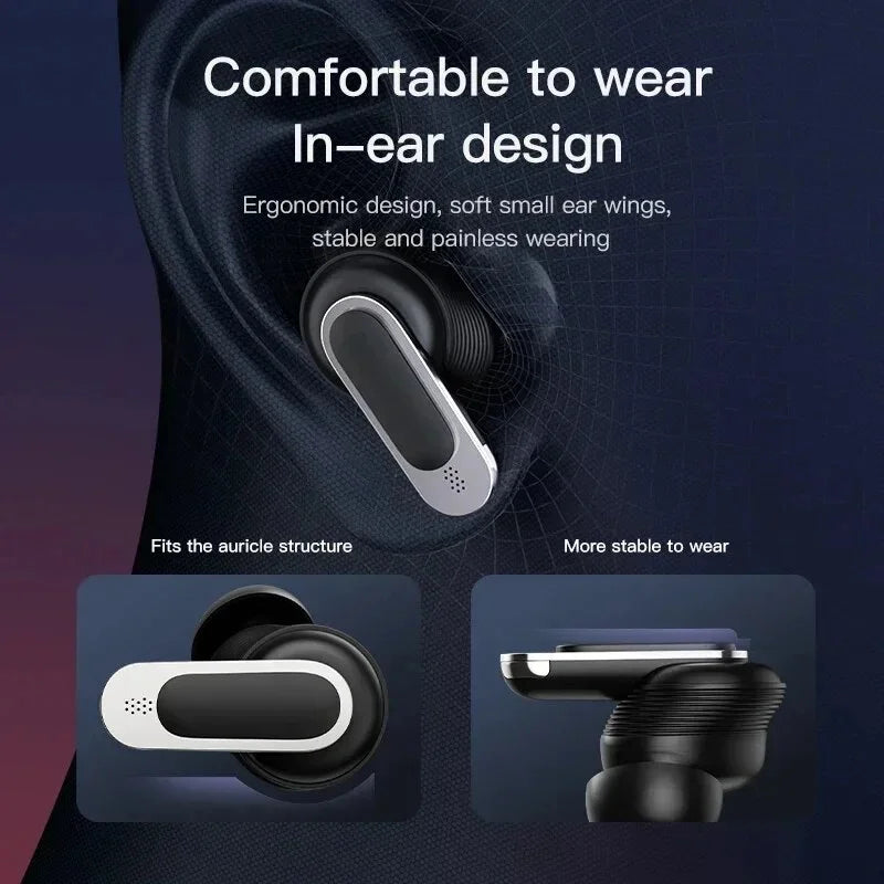 Wireless Bluetooth Headphones with ANC and LCD Touch Screen C483
