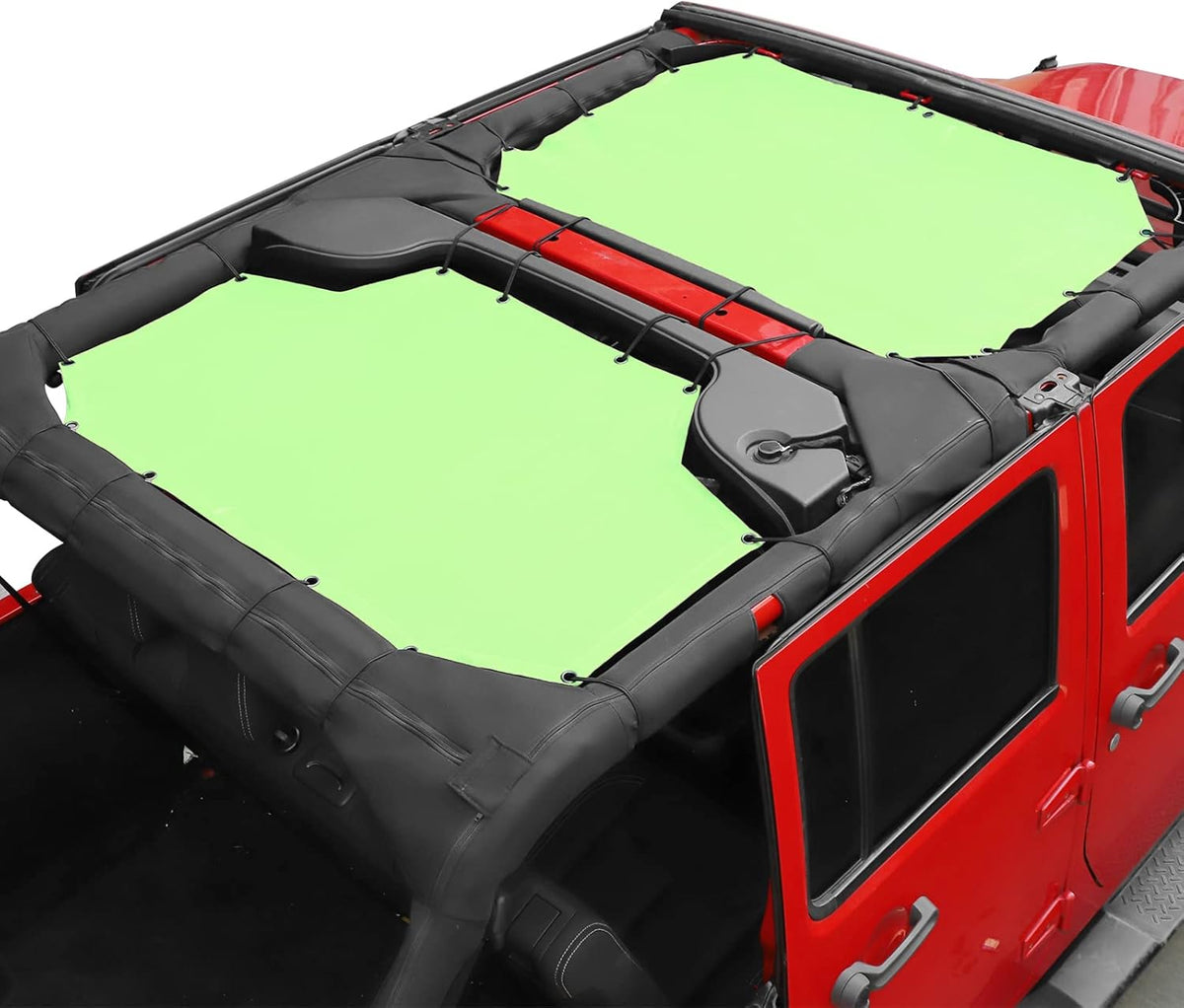 Jeep Wrangler JK Unlimited 4 Door Front & Rear 2 Piece Sun Shade Mesh N39666