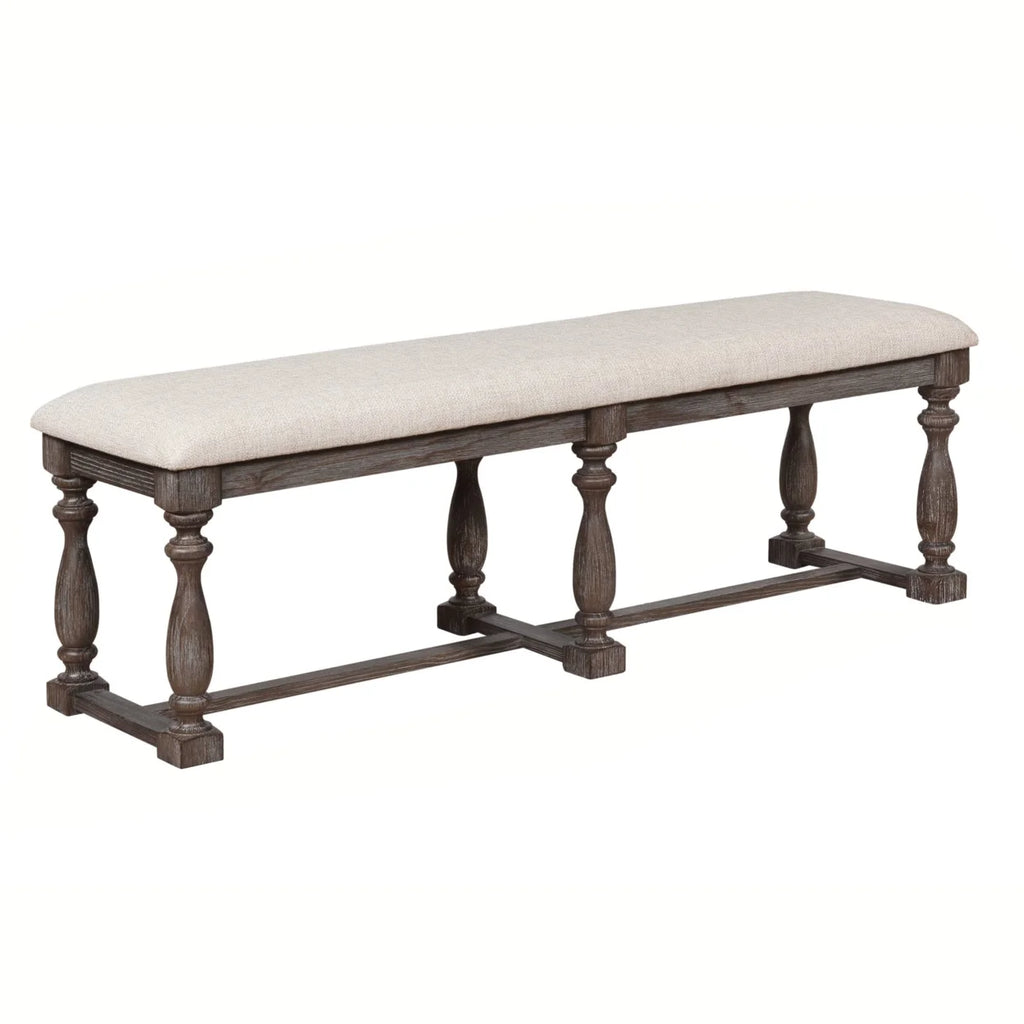 Gray Padded Bench U487298
