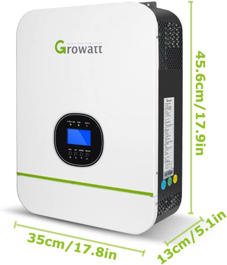 Solar Inverter 48V 3000W 120V/240V 80A MPPT H4617