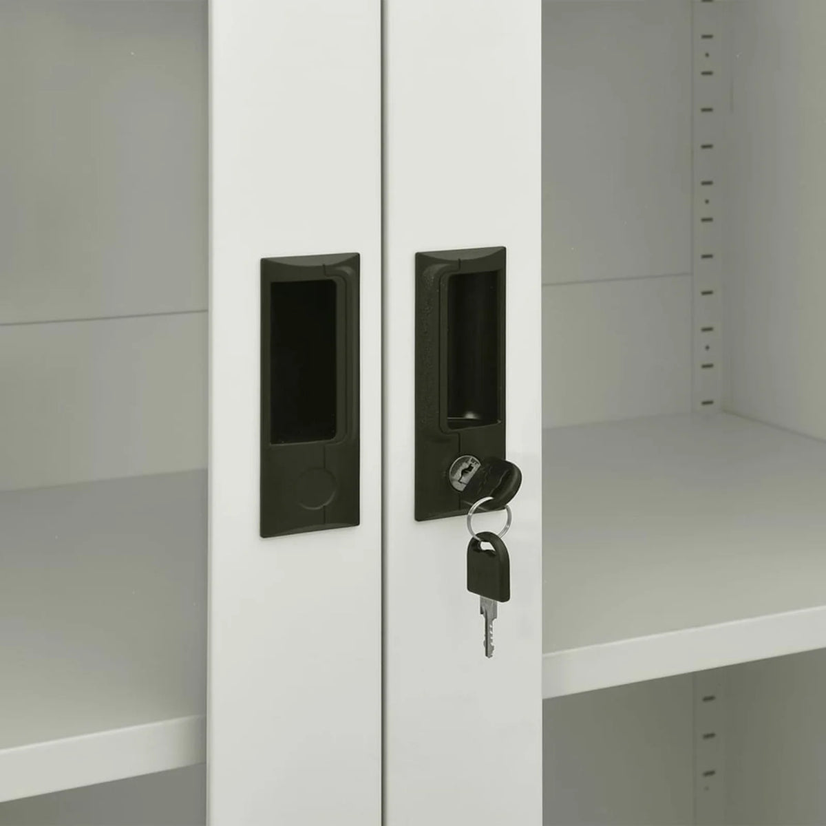 Light Gray File Storage Cabinet with 3 Adjustable Shelves S526976