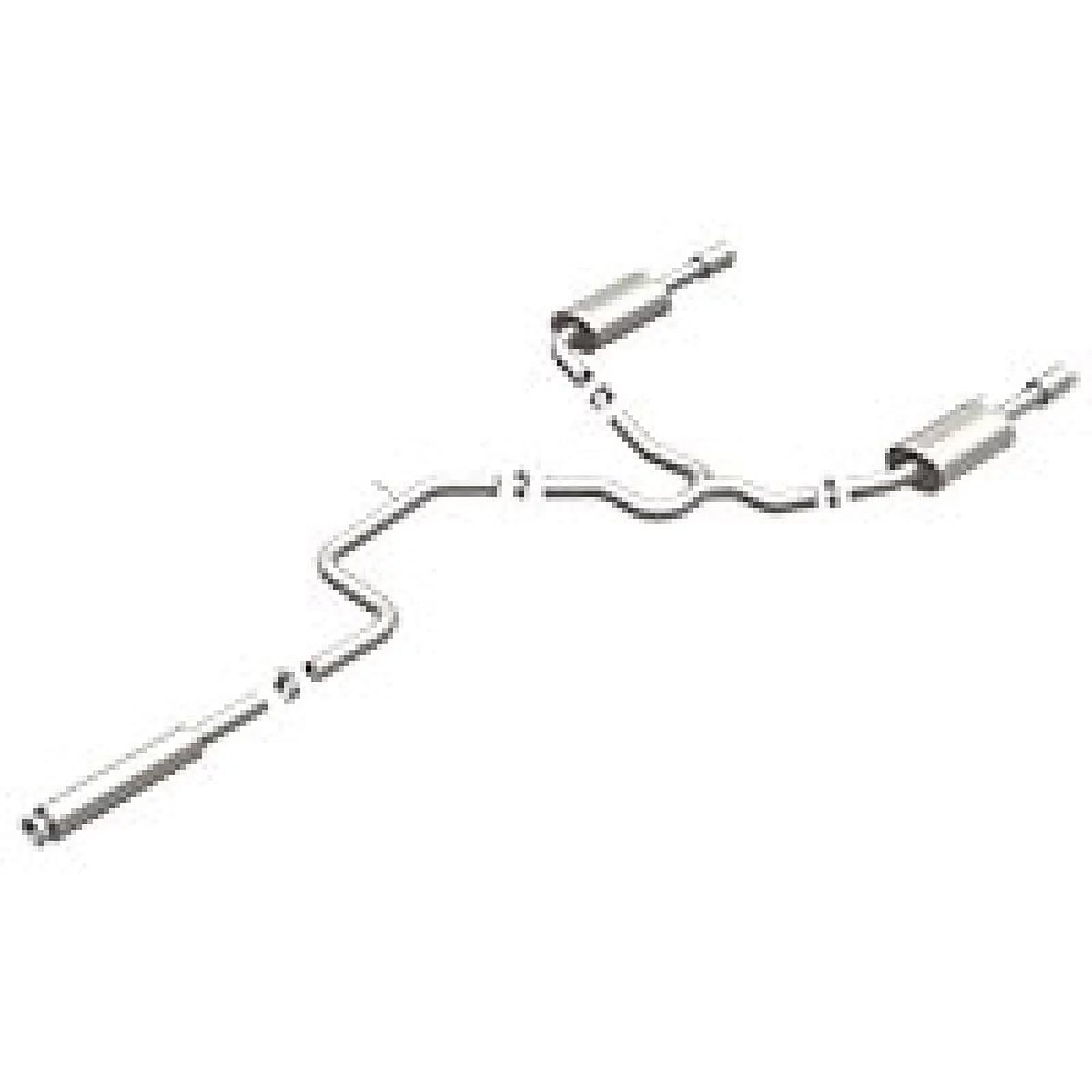 Stainless Dual Rear Exit Cat-Back Exhaust K4733
