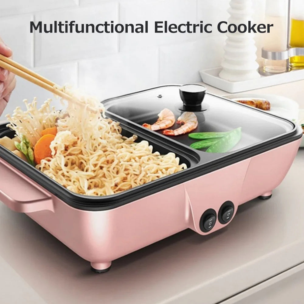 Electric Grill Pan 2L 1200W Barbecue Machine I178
