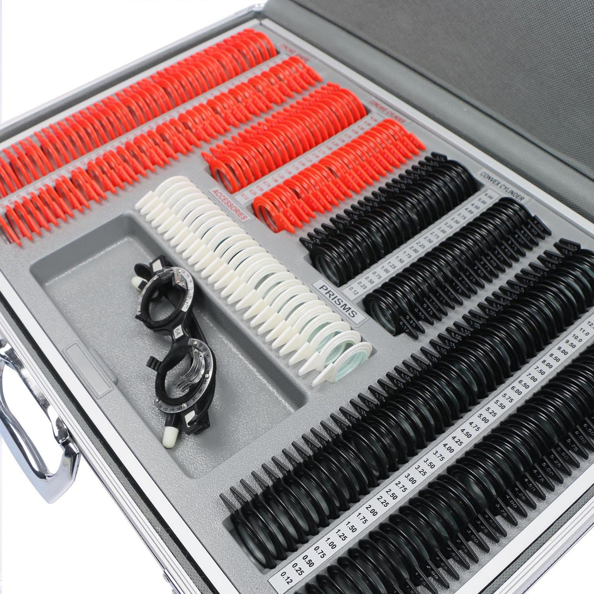266 pcs Optical Trial Lens Set with Aluminium Case O675413