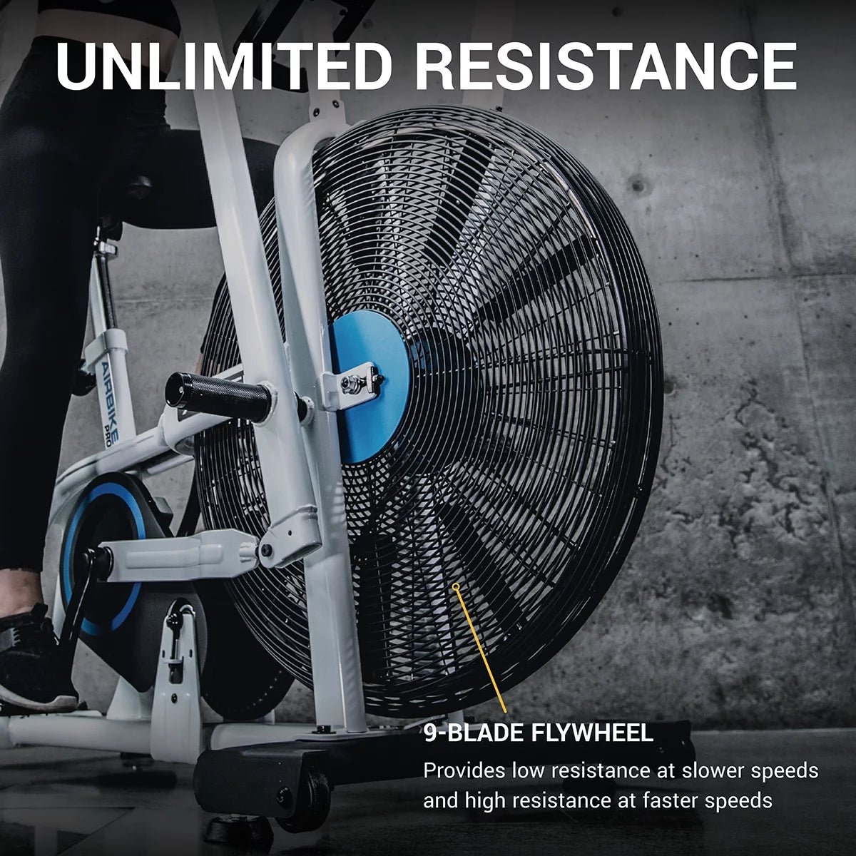 Air Resistance Fan Upright Bike with LCD Display E86812