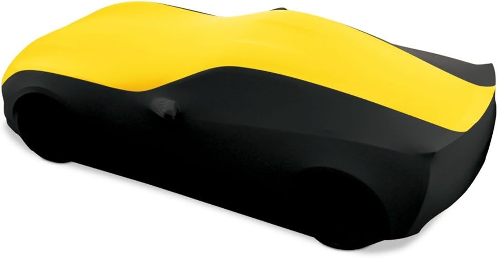 Blue/Black Stretch Satin Indoor Car Cover X586085