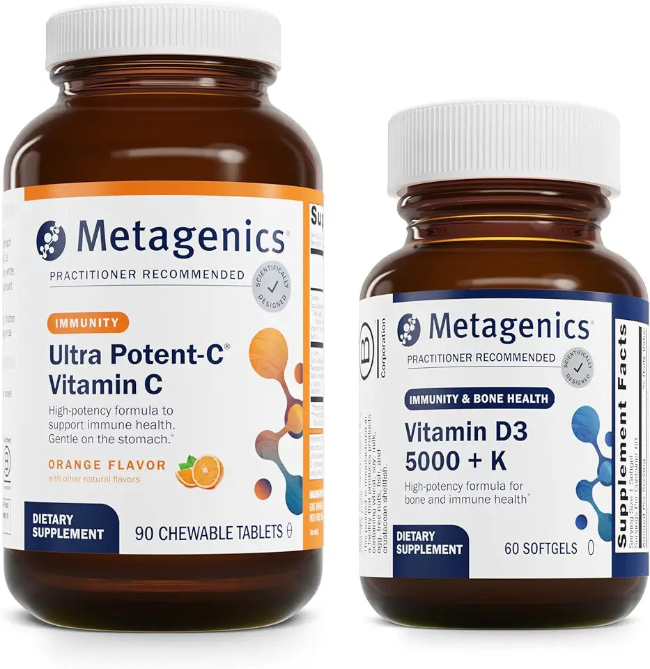 Chewable Vitamin C and D3 5000 + K Tablets and Softgels E1795