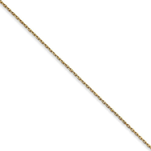 14k Yellow Gold Satin Script Initial Necklace B82868